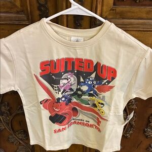 NWT Disney Big Hero Six San Fransokyo Cream Shirt Size Small (5/6)